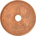CONGO FREE STATE, Leopold II, 5 Centimes, 1887, AU(50-53), Copper, KM:3