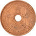 CONGO FREE STATE, Leopold II, 5 Centimes, 1887, AU(50-53), Copper, KM:3