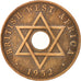CONGO FREE STATE, Leopold II, 5 Centimes, 1888, AU(50-53), Copper, KM:3