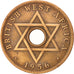BRITISH WEST AFRICA, Elizabeth II, Penny, 1956, Heaton, EF(40-45), Bronze, KM:33
