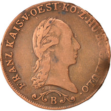 Austria, Franz II (I), Kreuzer, 1812, Kremnitz, MB+, Rame, KM:2112