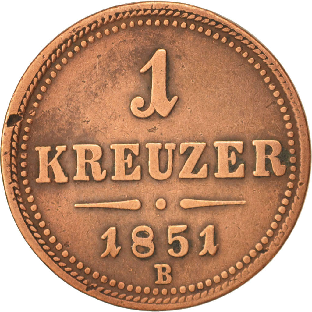 Austria, Franz Joseph I, Kreuzer, 1851, Kremnitz, VF(30-35), Copper, KM:2185