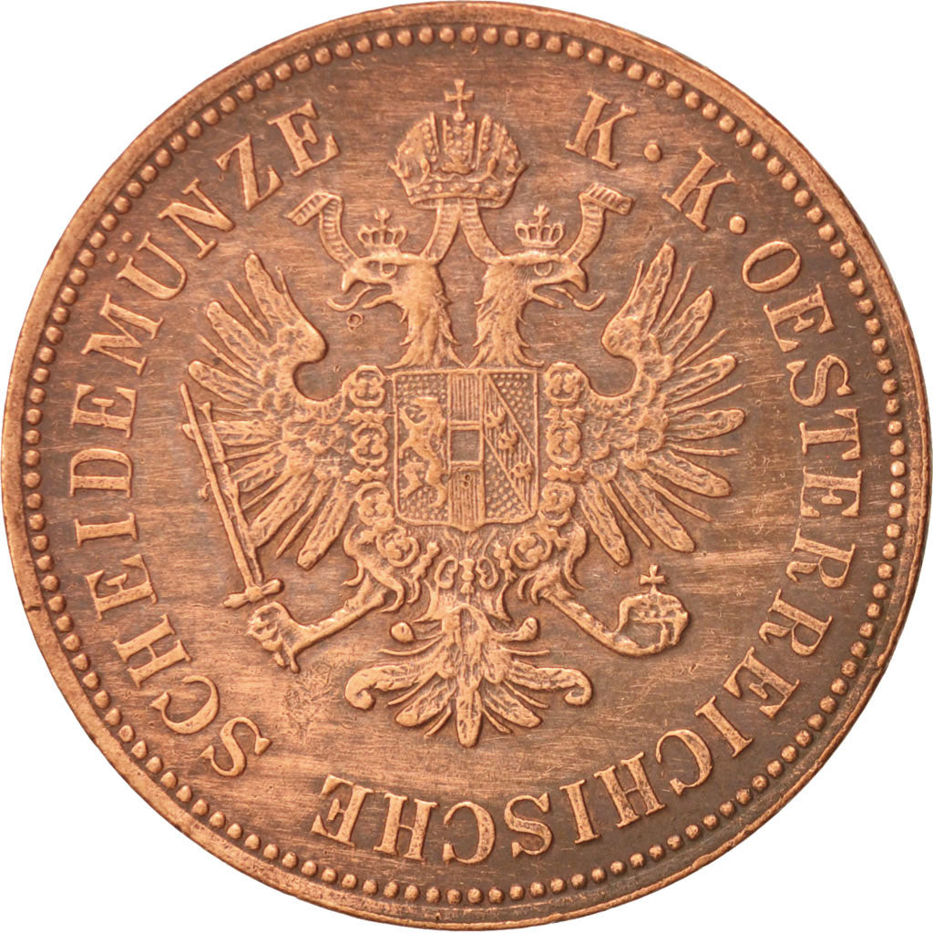 Austria, Franz Joseph I, 4 Kreuzer, 1864, Kremnitz, AU(55-58), Copper, KM:2194