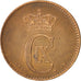 Moneda, Dinamarca, Christian IX, 2 Öre, 1875, Copenhagen, MBC+, Bronce