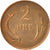 Coin, Denmark, Christian IX, 2 Öre, 1875, Copenhagen, AU(50-53), Bronze