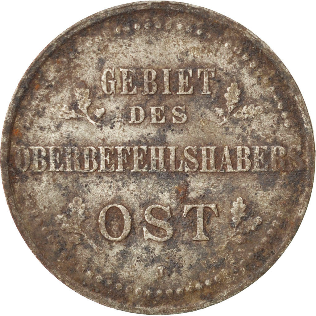 Coin, GERMANY - EMPIRE, Wilhelm II, 3 Kopeks, 1916, Hambourg, EF(40-45), Iron