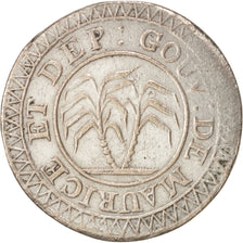 Mauritius, 50 Sous, 1822, BB, Argento, KM:2