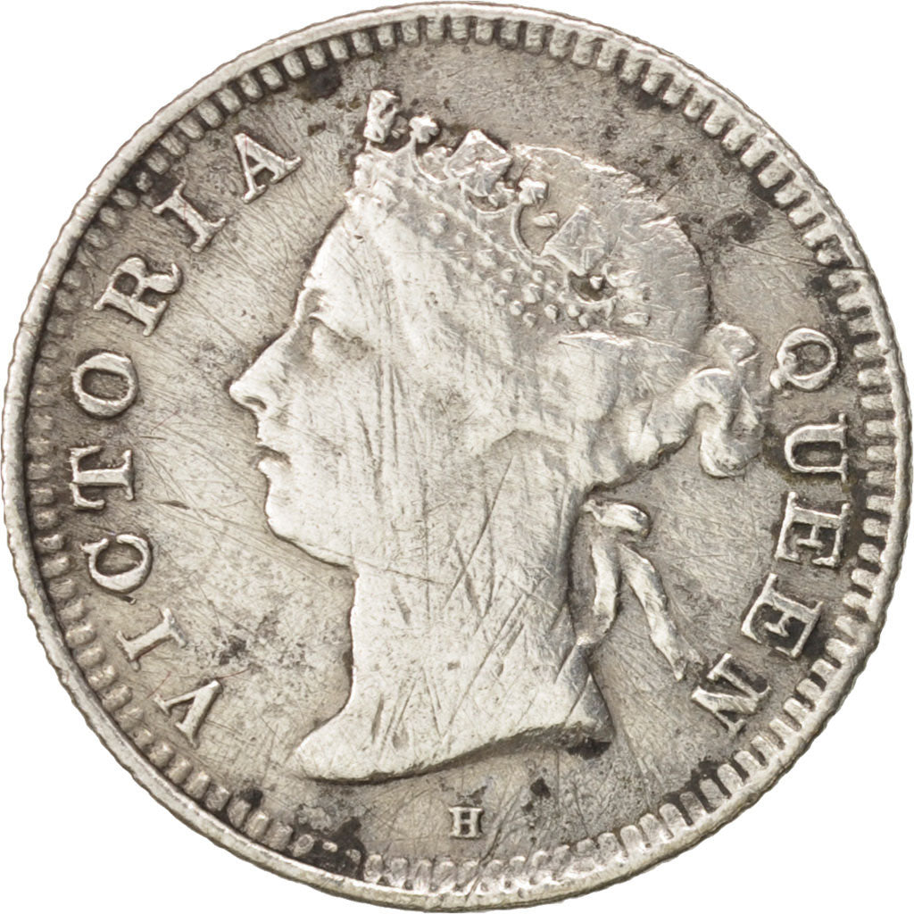 Mauritius, 10 Cents, 1889, VF(20-25), Silver, KM:10.1