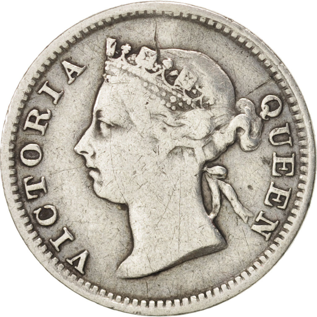 Mauritius, 10 Cents, 1897, VF(30-35), Silver, KM:10.1