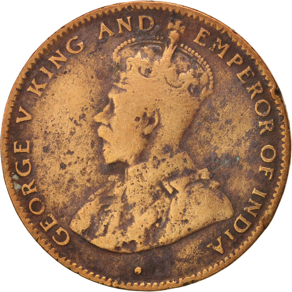 Mauritius, George V, 2 Cents, 1922, F(12-15), Bronze, KM:13