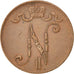 Finlandia, Nicholas II, 5 Pennia, 1916, BB, Rame, KM:15