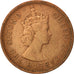 Mauritius, Elizabeth II, 2 Cents, 1963, EF(40-45), Bronze, KM:32