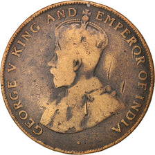 Mauritius, George V, 5 Cents, 1923, VG(8-10), Bronze, KM:14