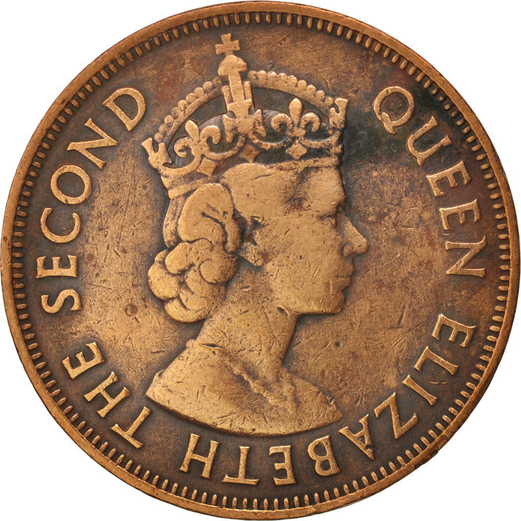 Mauritius, Elizabeth II, 5 Cents, 1956, VF(30-35), Bronze, KM:34