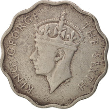 Mauritius, George VI, 10 Cents, 1952, VF(20-25), Copper-nickel, KM:30