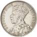Mauritius, George V, Rupee, 1934, BB, Argento, KM:17