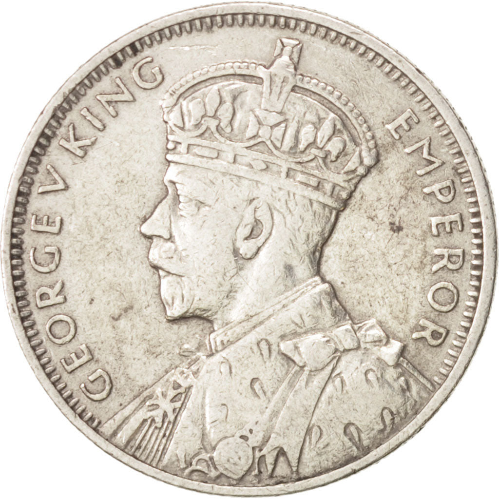 Mauritius, George V, 1/4 Rupee, 1936, EF(40-45), Silver, KM:15