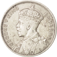 Mauritius, George V, 1/4 Rupee, 1936, EF(40-45), Silver, KM:15