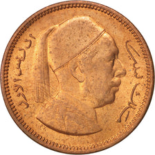 Libia, Idris I, Millieme, 1952, SPL, Bronzo, KM:1