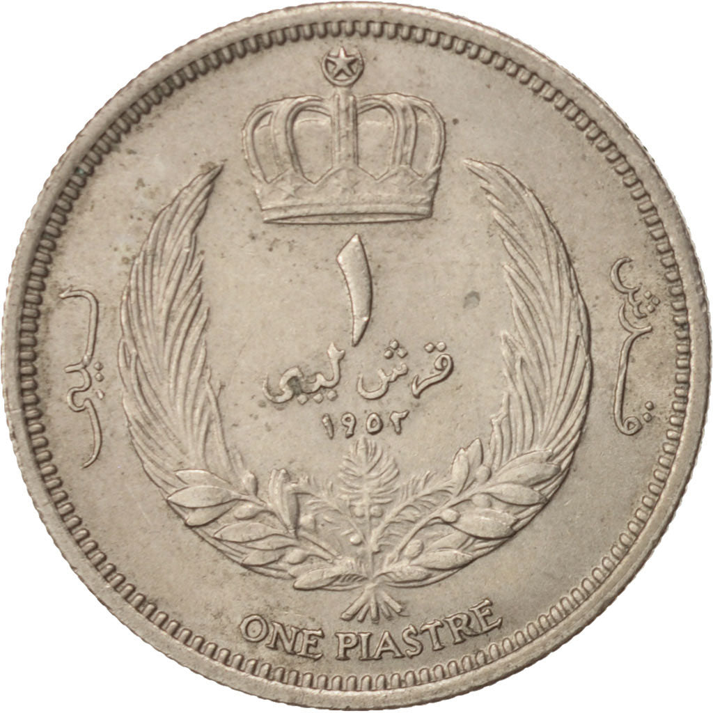 Libya, Idris I, Piastre, 1952, MS(60-62), Copper-nickel, KM:4