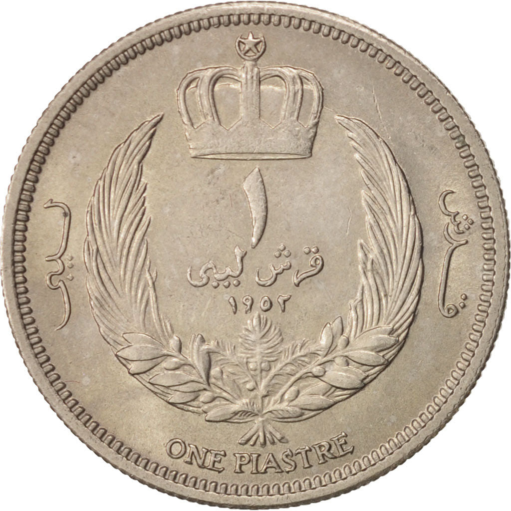 Coin, Libya, Idris I, Piastre, 1952, MS(63), Copper-nickel, KM:4