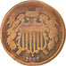 Moneda, Estados Unidos, 2 Cents, 1866, U.S. Mint, Philadelphia, BC, Cobre -