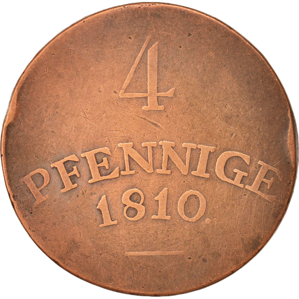 Coin, German States, SAXE-WEIMAR-EISENACH, Karl August, 4 Pfennig, 1810