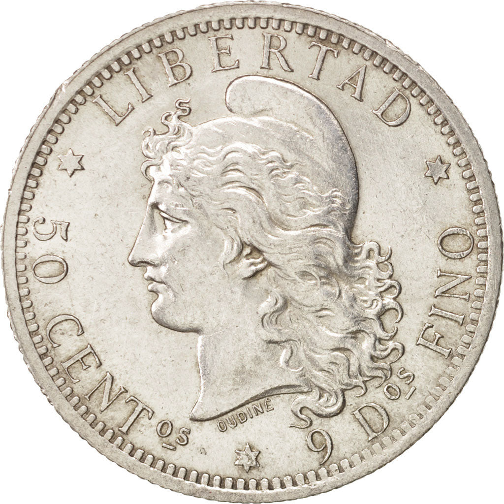 Argentina, 50 Centavos, 1883, Buenos Aires, SPL-, Argento, KM:28