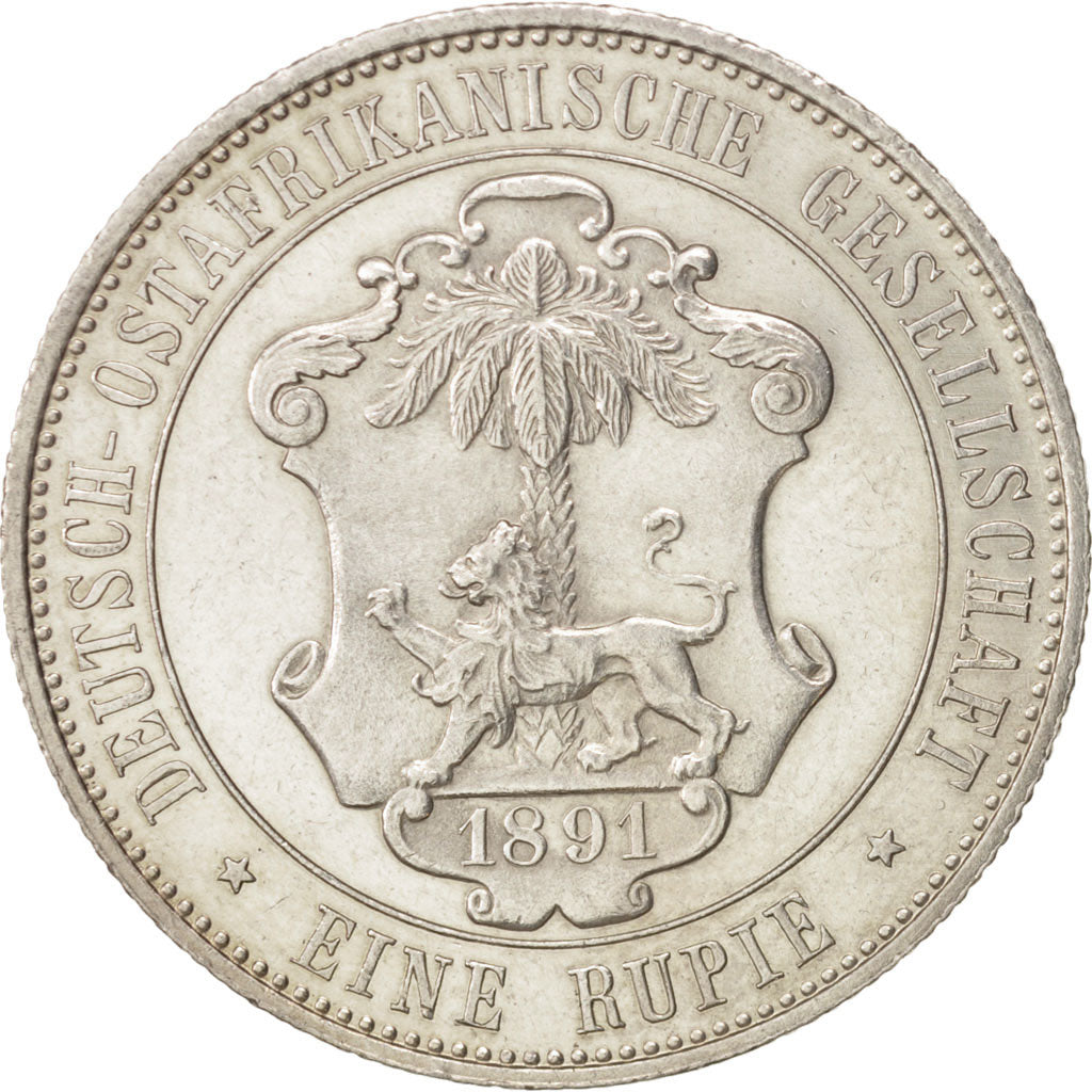 GERMAN EAST AFRICA, Wihelm II, Rupie, 1891, SUP, Argent, KM:2