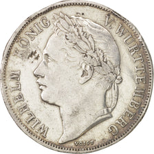 German States, WURTTEMBERG, Wilhelm I, Gulden, 1841, VF(30-35), Silver, KM:588