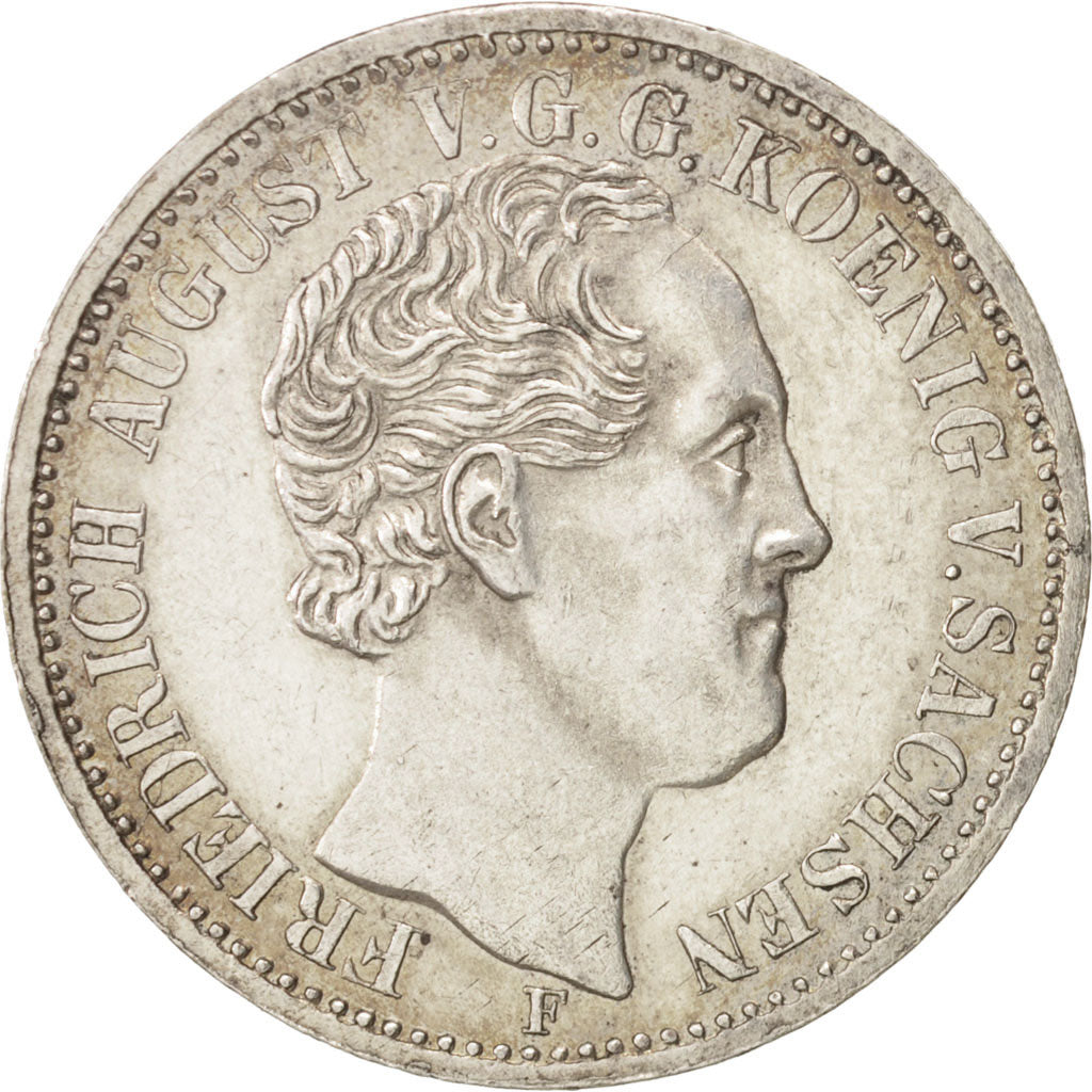 Stati tedeschi, BAVARIA, Ludwig I, Gulden, 1853, BB+, Argento, KM:788