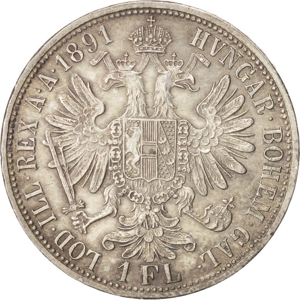 Austria, Franz Joseph I, Florin, 1891, Vienne, MS(60-62), Silver, KM:2222