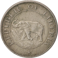 Liberia, 5 Cents, 1960, EF(40-45), Copper-nickel, KM:14