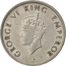 INDIA-BRITISH, George VI, 1/4 Rupee, 1947, AU(55-58), Nickel, KM:548