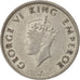 INDIA-BRITISH, George VI, 1/4 Rupee, 1947, AU(55-58), Nickel, KM:548