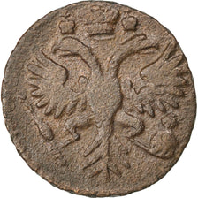 RUSSIA, Denga, 1/2 Kopek, 1731, KM #188, VF(30-35), Copper, 7.12
