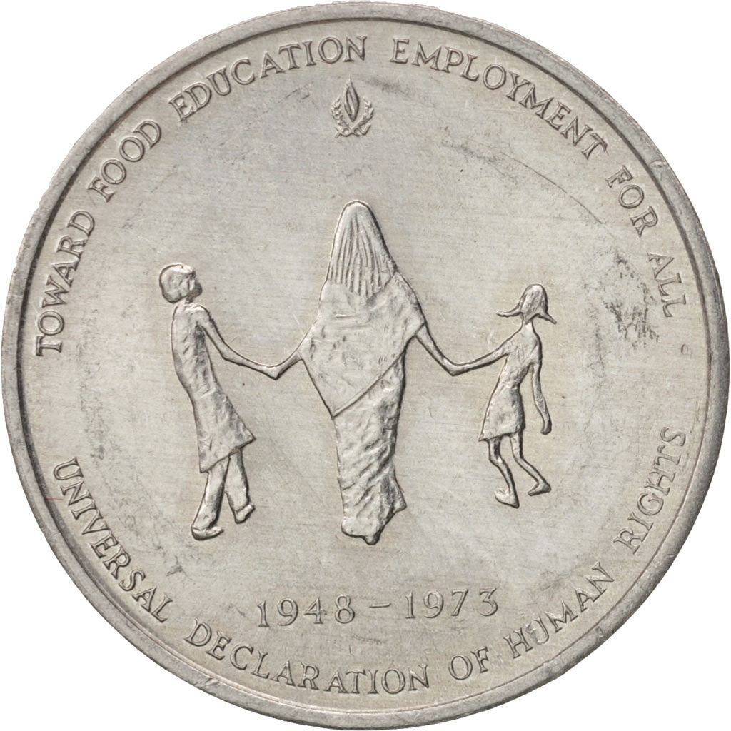 United Nations, Jeton, Italia, FAO Rome, 1973, SUP, Aluminium