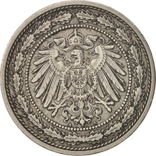 Coin, GERMANY - EMPIRE, 20 Pfennig, 1890, Berlin, EF(40-45), Copper-nickel