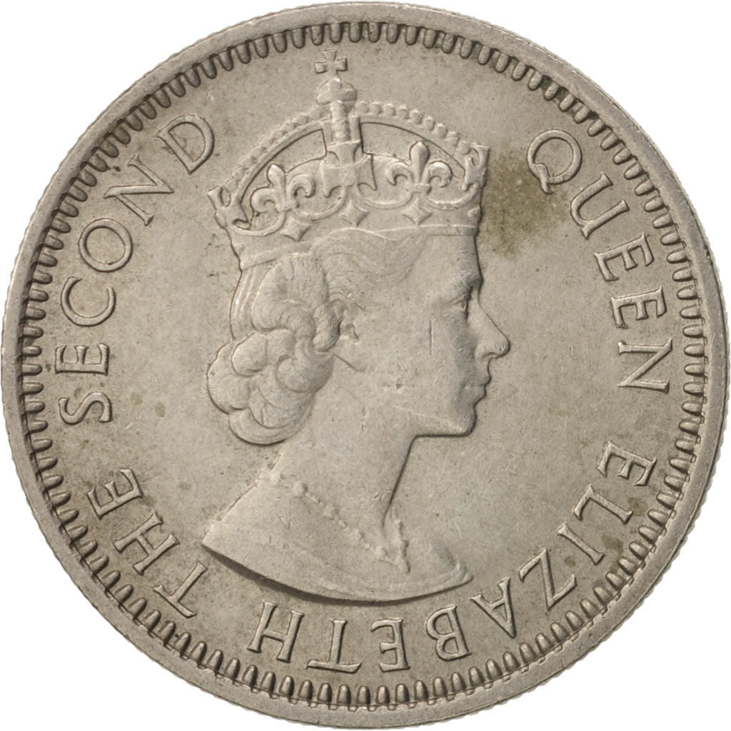 Coin, MALAYA & BRITISH BORNEO, 10 Cents, 1961, AU(50-53), Copper-nickel, KM:2