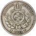 Brazil, Pedro II, 100 Reis, 1871, VF(20-25), Copper-nickel, KM:477