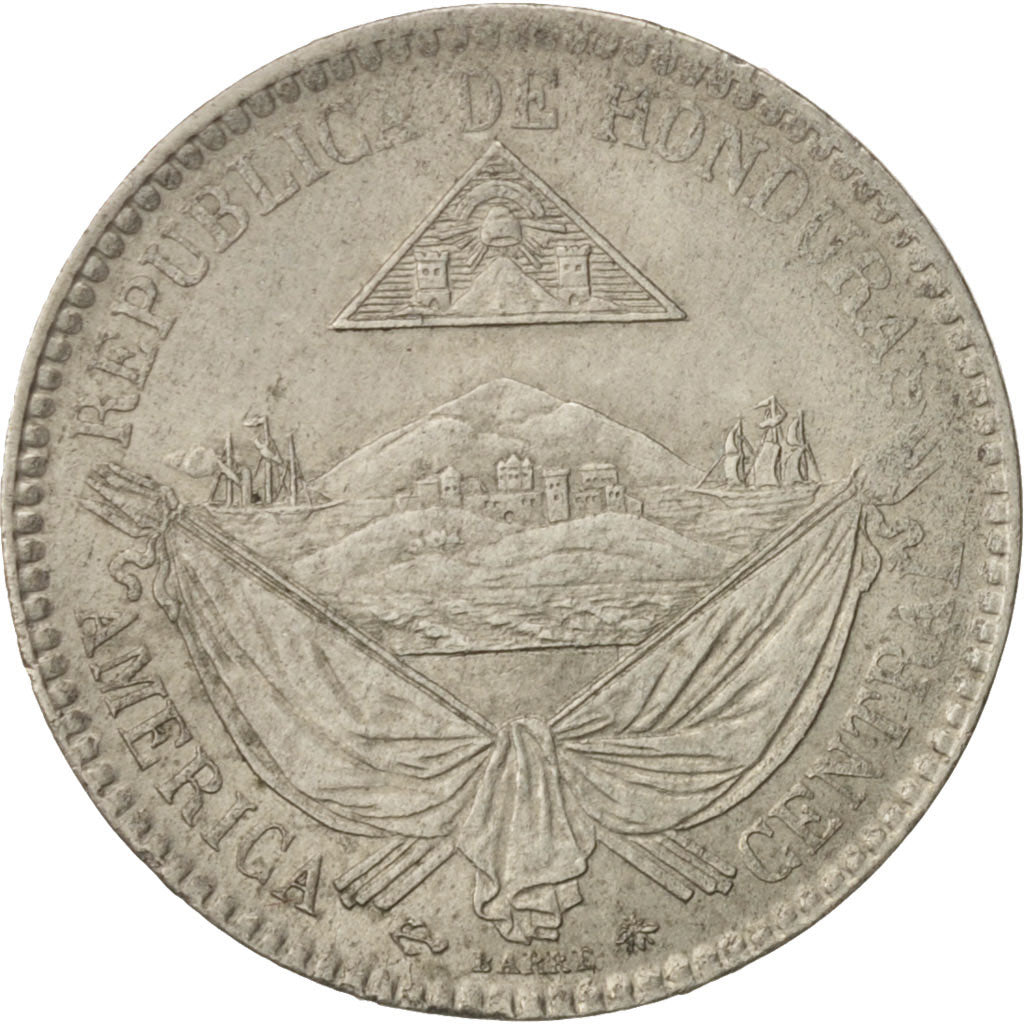 Honduras, 1/4 Réal, 1869, Paris, AU(50-53), Copper-nickel, KM:31