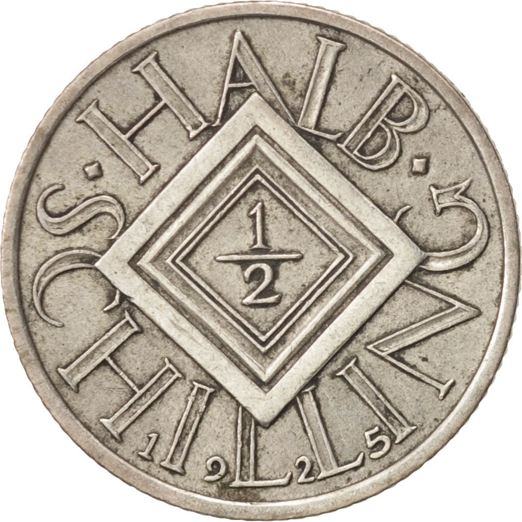 Austria, 1/2 Schilling, 1925, BB+, Argento, KM:2839