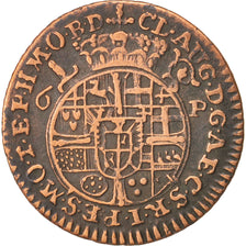 German States, PADERBORN, Clemens August, 6 Pfenning, 1745, M, EF(40-45)