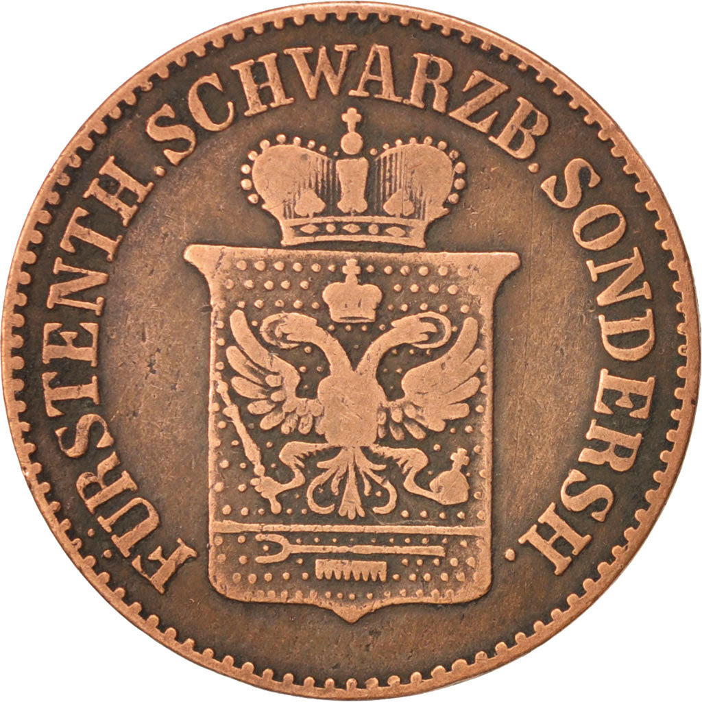 Estados alemanes, SCHWARZBURG-SONDERSHAUSEN, G, 3 Pfennig, 1846, Arnstadt, BC+