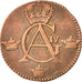 Moneta, Szwecja, Gustaf IV Adolf, 1/4 Skilling, 1807, EF(40-45), Miedź, KM:564