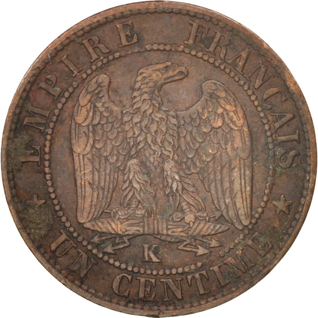 Moneda, Francia, Napoleon III, Napoléon III, Centime, 1954, Bordeaux, BC+
