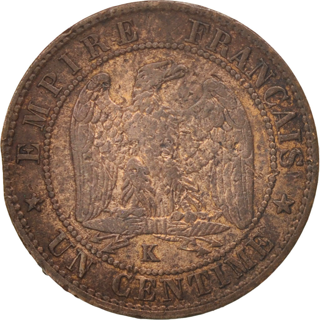 Münze, Frankreich, Napoleon III, Napoléon III, Centime, 1854, Bordeaux, SGE+