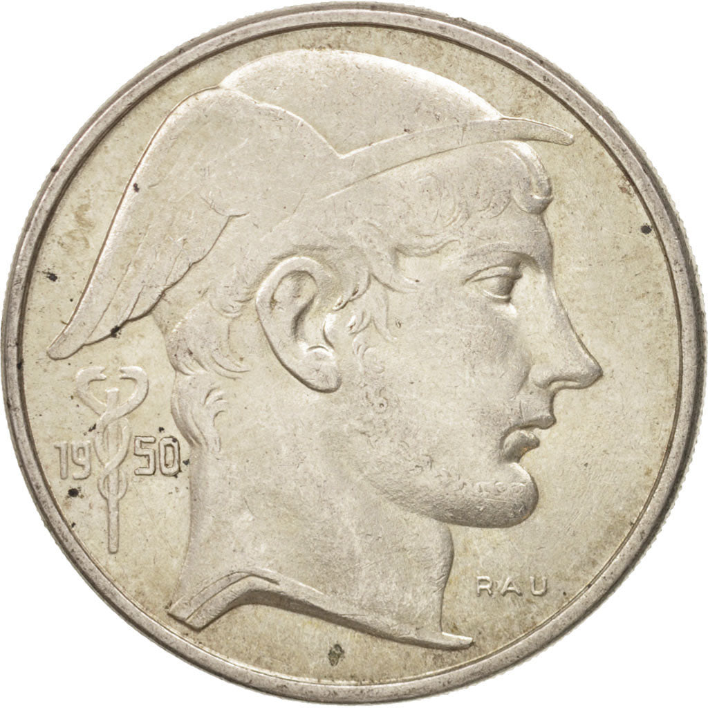 Coin, Belgium, 50 Francs, 50 Frank, 1950, MS(60-62), Silver, KM:137