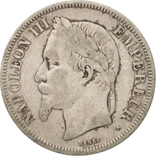 Moneda, Francia, Napoleon III, Napoléon III, 2 Francs, 1969, Paris, BC+, Plata