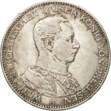 Coin, German States, PRUSSIA, Wilhelm II, 3 Mark, 1914, Berlin, EF(40-45)